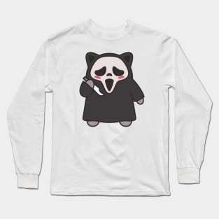 Scream Cat Long Sleeve T-Shirt